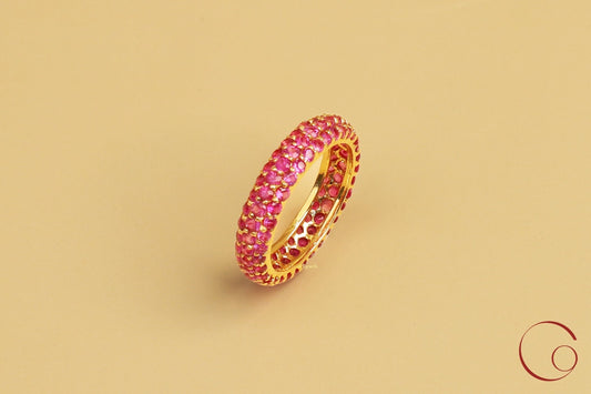 Pink Sapphire Donut Ring