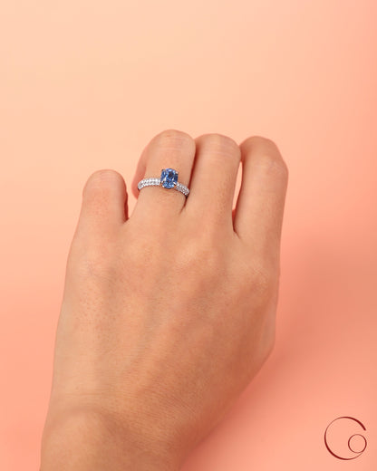 Periwinkle Sapphire Ring
