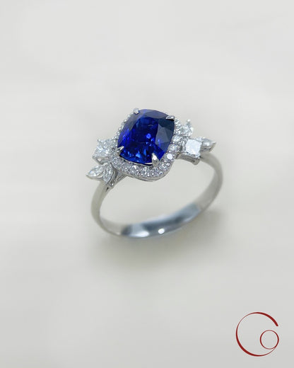 Sapphire Flower ring