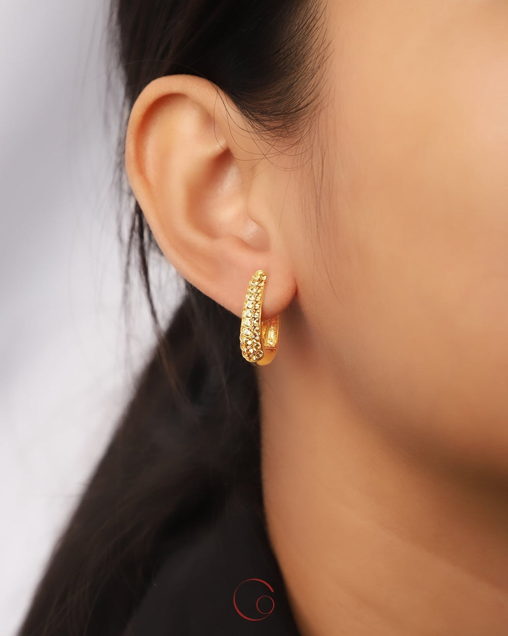 Ray of Hope - Yellow Sapphire Skinny Hoops