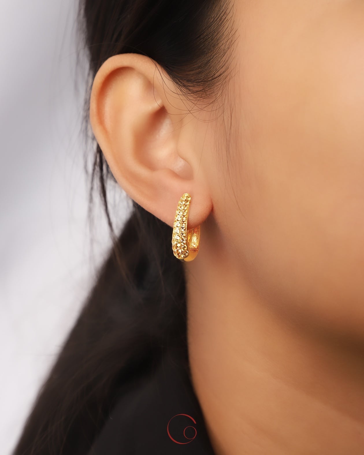 Ray of Hope - Yellow Sapphire Skinny Hoops