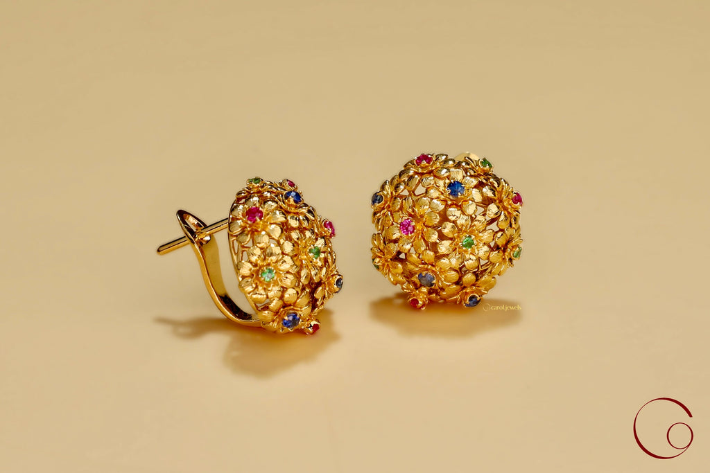 Summer Flower bouquet earrings